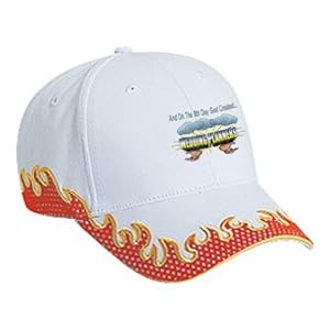 Buy And On The 8th Day God Created WEDDING PLANNERS Adult White Hat with Red Flames FIRE by T-ShirtFrenzy