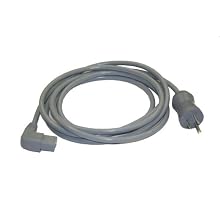 Interpower 86611120 North American Hospital Grade Cord Set, NEMA 5-15 Plug Type, Angled IEC 60320 C13 Connector Type, Gray, 13A Amperage, 125VAC Voltage, 3.66m Length