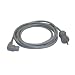 Interpower 86611120 North American Hospital Grade Cord Set, NEMA 5-15 Plug Type, Angled IEC 60320 C13 Connector Type, Gray, 13A Amperage, 125VAC Voltage, 3.66m Length