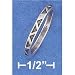 Plain Sr-2848 : Sterling Silver 3mm Band With Antiqued Upside Down And Right Side Up ...