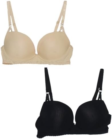 Forever Spoiled Girls Lace Mold Bra (32B, Black)