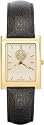 Denver Nuggets Mens Gold Elite Leather Strap Watch