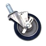 CASTER STEM WITH BRAKE, EA, 16-0013 INTERNATIONAL STORAGE SHELVING AND RACKS