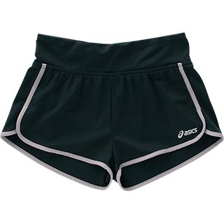 アシックス Wsランニングニットショートパンツ XXL804 ブラック レディース