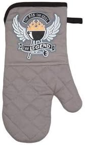 Grillin &amp; Chillin BBQ Grill Mitt The Man, The Grill, The Legend by Oak Patch Gifts