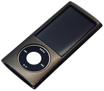 Rix iJacket 第5世代iPod nano用 セミハードケース 液晶保護フィルム付属 (クリアブラック) RX-IPT5GNACB