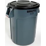 Rubbermaid-Gray Round Brute Lid (RCP2609GRA) Category: Utility Trash Cans and Containers