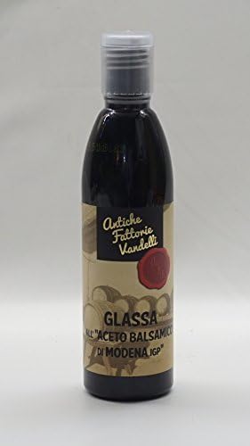 Antica Fattorie Vandelli: " Glassa di Aceto Balsamico di Modena IGP "Gastronomic Glaze with Balsamic Vinegar of Modena PGI * 250ml Bottle * [ Italian Import ]