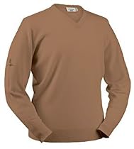 Glenbrae Golf Lambswool Sweater Camel M