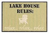 2 x 3 Hooked Rug, Lake House