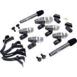 Pyle-Pro PDKM7 7 Microphone Wired Drum Kit with Mounting Accesories