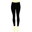 Winter Velour Velvety Velvet Thick Warm Ski Snow Leggings Stretch Tights Black Small