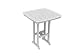 Polywood Outdoor Furniture Nautical 37 Inch Bar Table, White-Recycled Plastic Materials