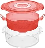 Produkt-Bild: rotho Mikrowellengeschirr Micro Steamer Clever rot