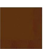  : Chocolate Brown Beverage Napkins