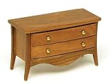 31%2B9gdZx6xL. SL160  Dollhouse Miniature Pecan Bureau with Two Drawers