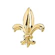 14K Yellow Gold Fleur de Lis Brooch