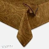 Nautica Adirondack Paisley Oblong Tablecloth 60 X 84 Harvest