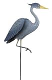 Outdoor Living : Heron Jiggle Wings Garden Wind Stake Statuary