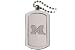 Dog Tag Necklace Michigan Wolverines