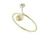 Gold Vermeil Swirl Wrap Style CZ Toe Ring