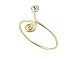 Gold Vermeil Swirl Wrap Style CZ Toe Ring
