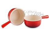 Le Creuset Stoneware French Onion Soup (set of 2), Cherry