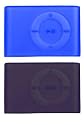 Black And Blue - iPod Shuffle 2G Silicone Skin Cover By HandHelditems