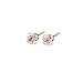 Elegant Baby Pink Cub Zirc Earrings