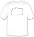 T-shirt with map, black and white, Equatorial Guinea, geograpy, region, Africa, outline, area, land