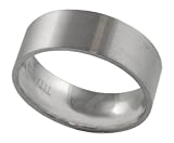 Titanium Brushed Satin Flat Band