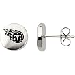 Stainless Steel Tennessee Titans Logo Stud Earrings
