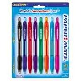 Profile Retractable Ballpoint Pen, 1.4mm, 8-Pen Pack