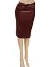 Juniors / Missy Polyester Knee-Length Pencil Skirt (Available in Black or Brown)