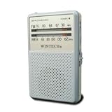WINTECH　AM/FM 2バンドポケットラジオ MR-300（A）ブルー