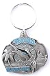 Florida Marlins Oval Pewter Keychain