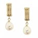 14KT Solid Gold Dangle Earrings w/ Freshwater Pearls