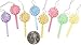Package of Cute Mini Plastic Candy Colored Lollipop Ornaments with Light Sugary Accent Package of 24
