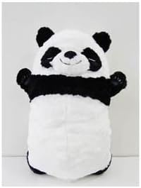 Extreme popularity product! Excellent at feel! Panda Plush Cushion M WPSJ-1980 with pot and Fuwa (japan import)