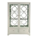 Stanley Furniture Continuum Wood Glass Display in Creme
