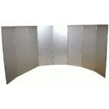 ALUMINIUM 8 SECTION CAMPING/COOKING/COOKER WINDSHIELD WIND SHIELD