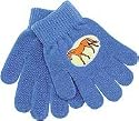 Horsy gloves for kids. - Burgundy youth