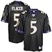 Joe Flacco Baltimore Ravens Black NFL Replica Jersey, X-Large
