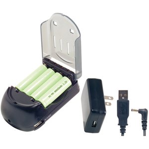 Universal Quick Charger with 4 AA Rechargable Batteries