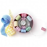 Ribbon Watch with Interchangeable Straps (Pink)