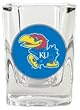 Kansas Jayhawks Square Shot Glass