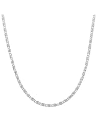 Sterling Silver 1.8-mm Tiger Eye Link Chain (30 Inch)
