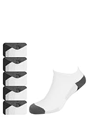 5 Pairs of Cool & Fresh™ Cotton Rich Trainer Liner Striped Socks with Stay New™