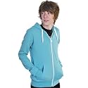 Criminal Damage Plain Skinny Fit Hoodie (Aqua)