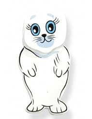 Wooden Magnetic Clip - Harp Seal